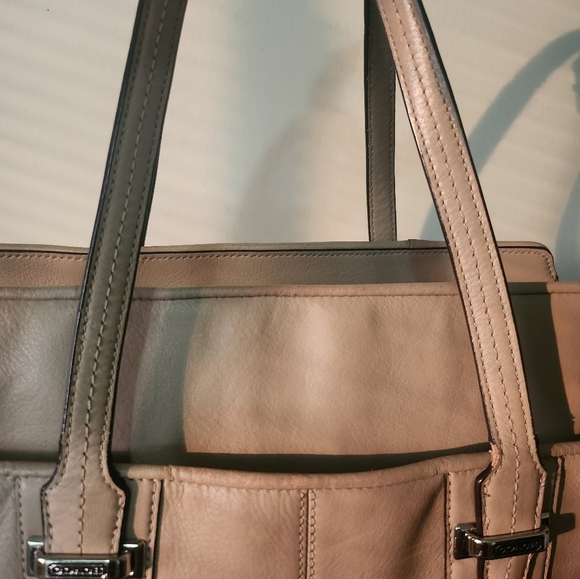 Coach Tan and Brown Tote Bag - Picture 9 of 15